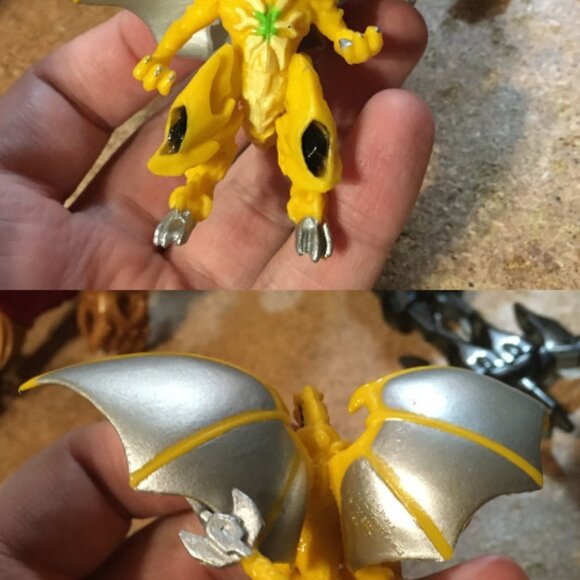 BAKUGAN TOY LOT SPINMASTER DRAGONOID INFINITY W WINGS YELLOW DRAGONOID RED PYRUS - Picture 7 of 10